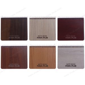 یادداشت 1.16 80 برگ MDF طرح چوب فنر تک