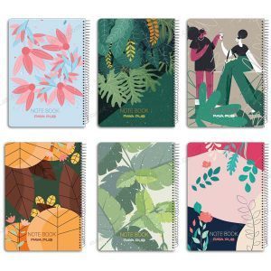 دفتر 200 برگ کلاسیک سلفونی جلد سخت فنر تک