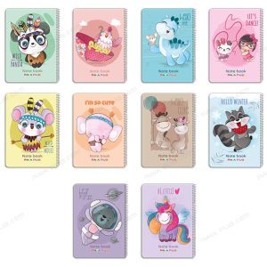 دفتر 50 برگ رحلی فانتزی نقاشی فنر تک