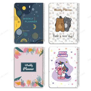 پلنر رقعی هفتگی سلفونی جلد سخت فنر تک