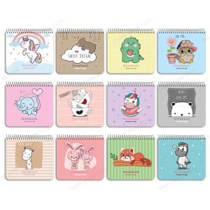 یادداشت 1.16 80 برگ MDF فانتزی فنر تک