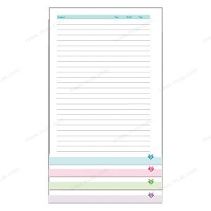 کاغذ A4 خط دار رنگی 50 برگ